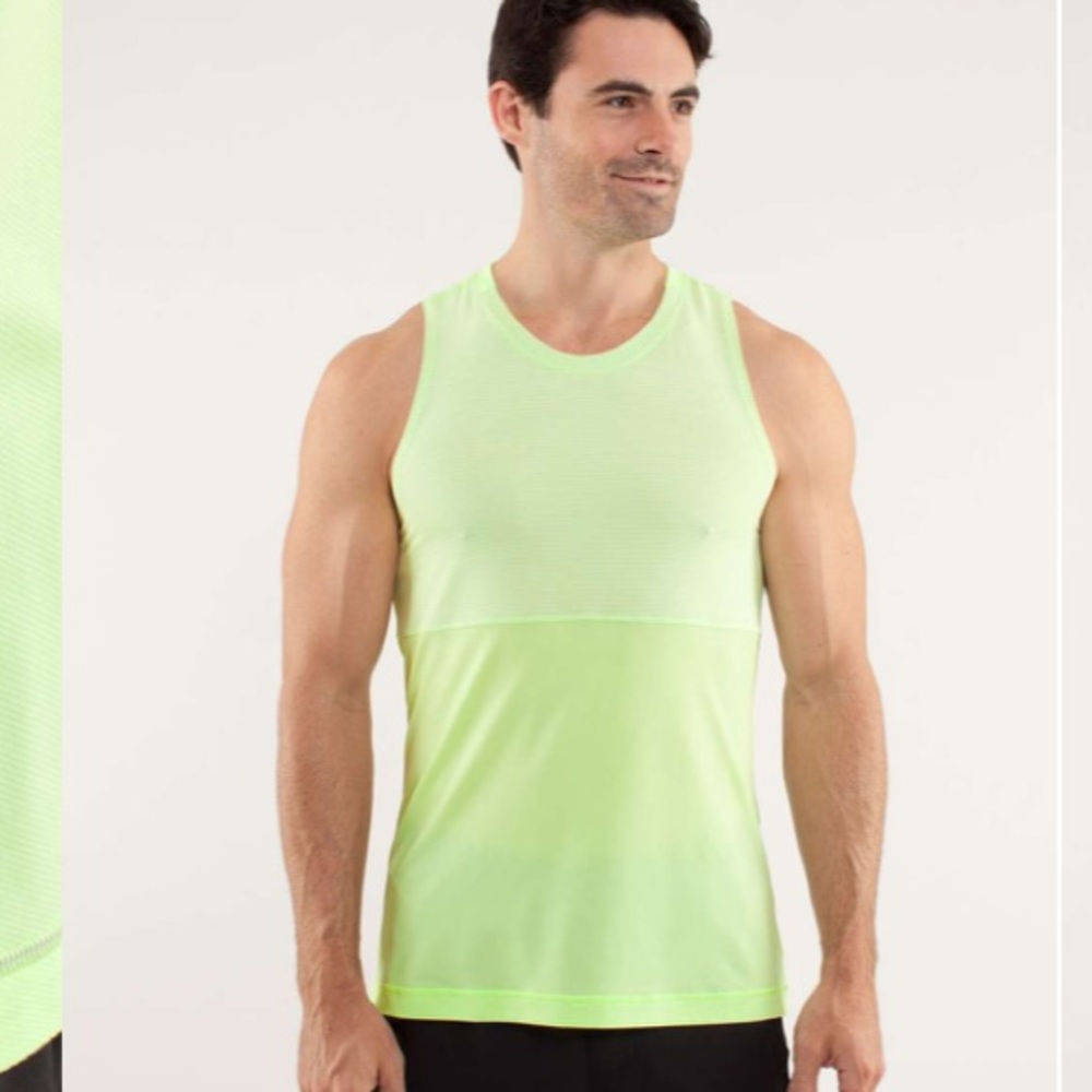 Lululemon Precise Singlet RARE Faded Zap M